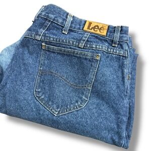 Lee Jeans Mens Blue Denim Straight Leg Casual Pants Size 44x29